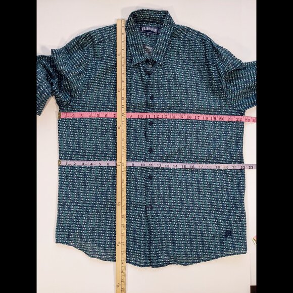 Lot of 2 Mens Vilebrequin Shirts fish, turtles pattern thin lightweight XL - Picture 14 of 14